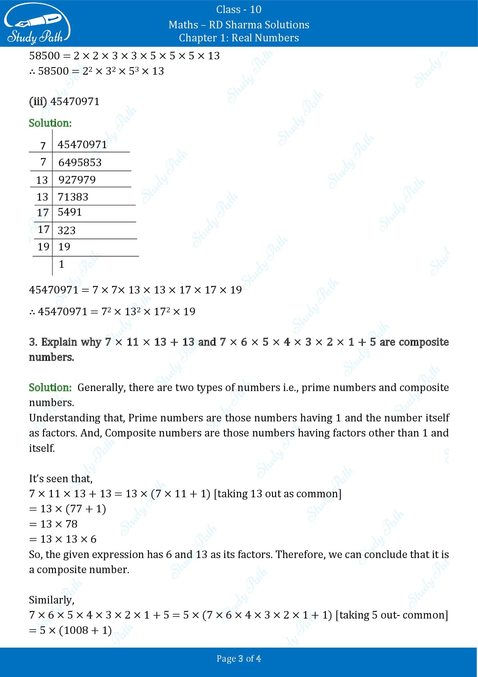 RD Sharma Solutions Class 10 Chapter 1 Real Numbers Exercise 1.3 00003