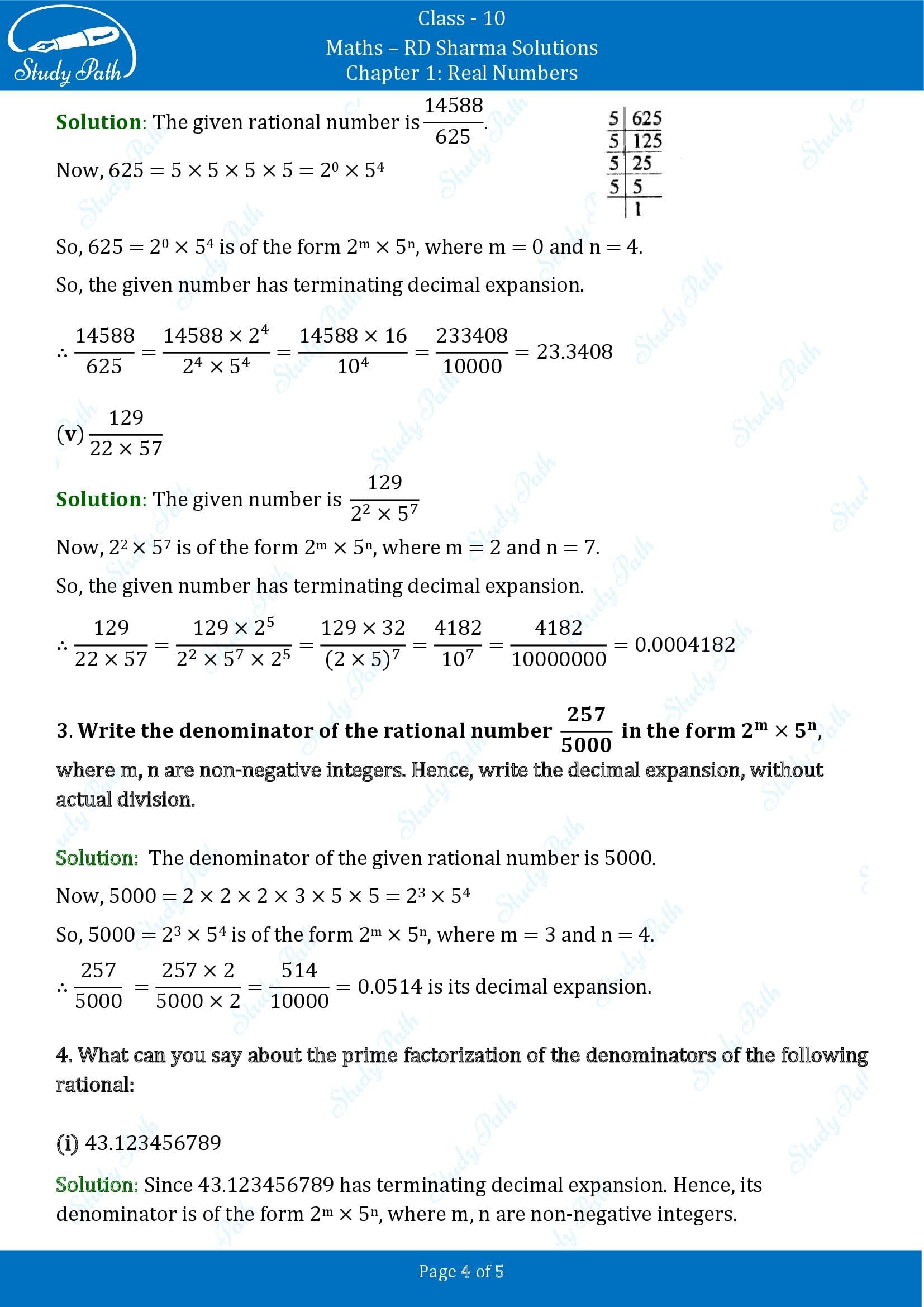 RD Sharma Solutions Class 10 Chapter 1 Real Numbers Exercise 1.6 00004