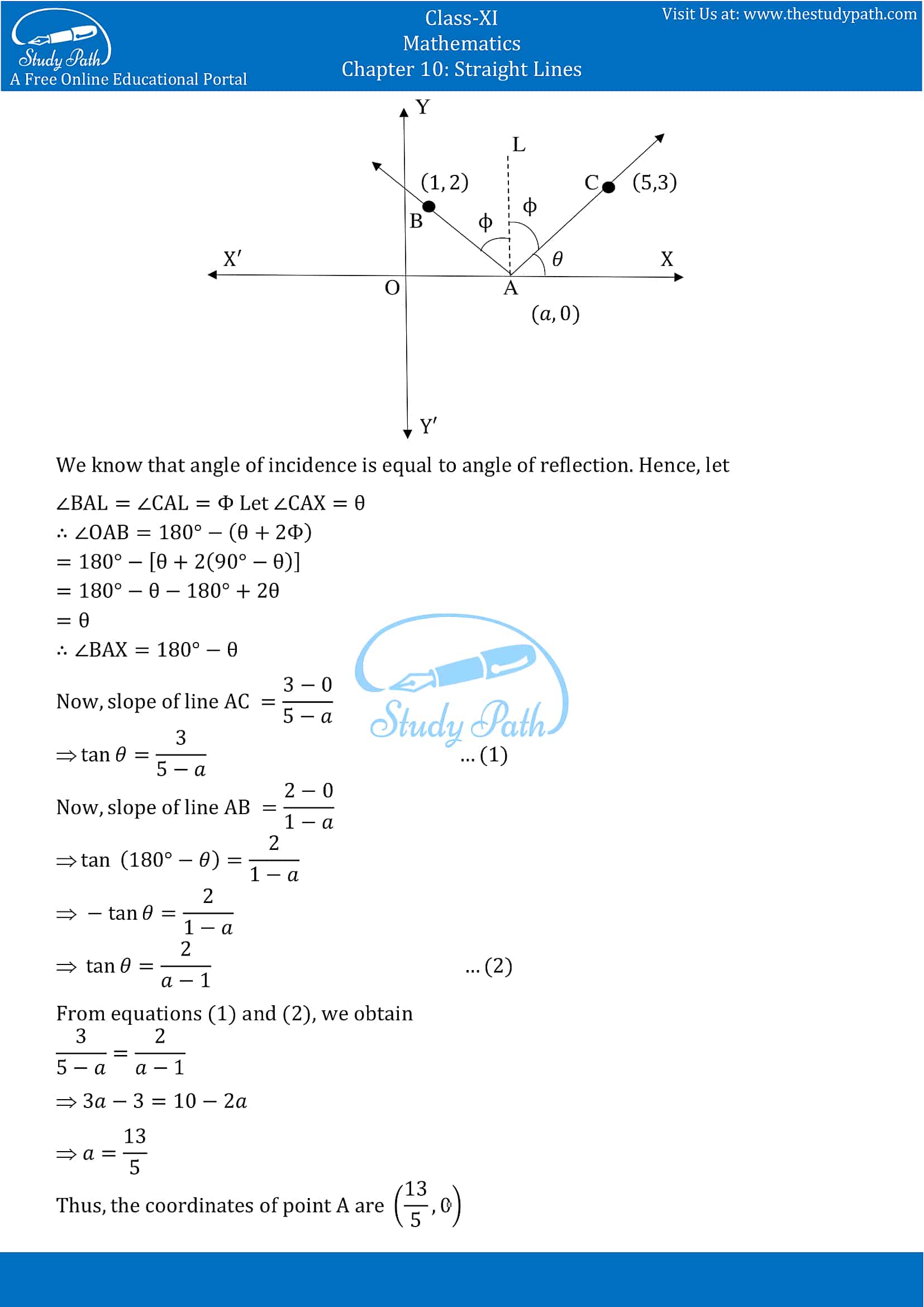 NCERT Solutions for Class 11 Maths chapter 10 Straight Lines Miscellaneous Exercise Part-17