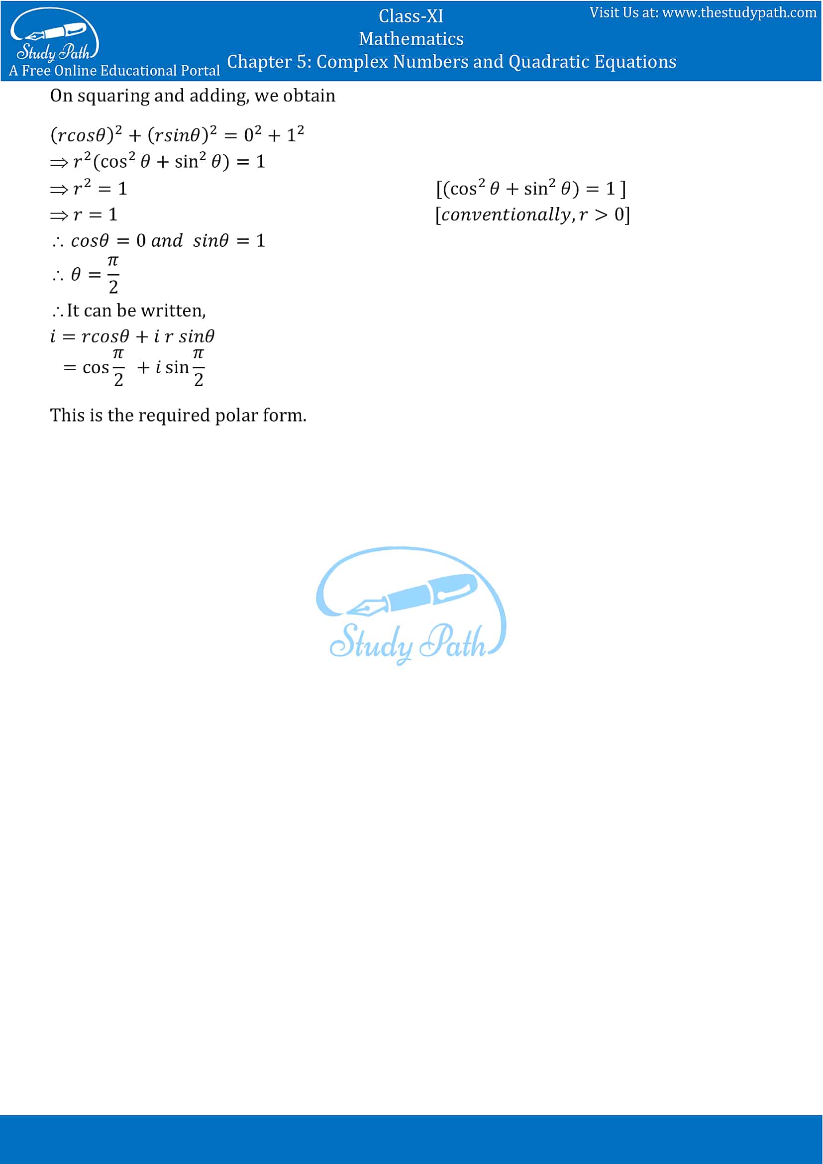 NCERT Solutions for Class 11 Maths chapter 5 Complex Numbers and Quadratic Equations Exercise 5.2 part-5