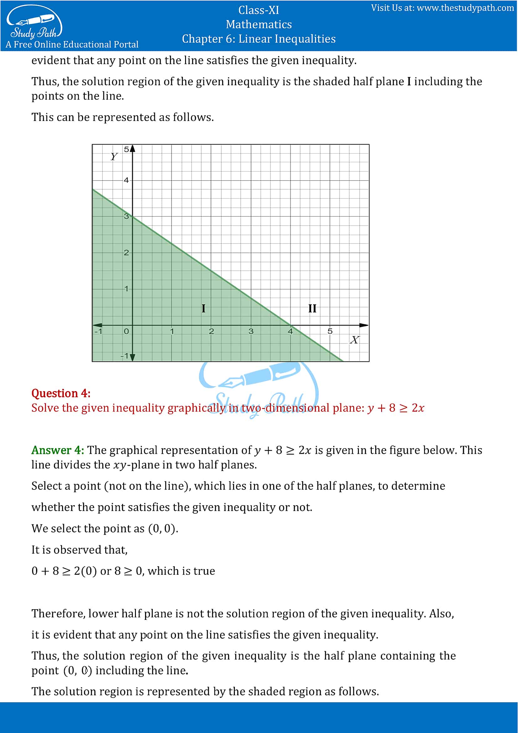 NCERT Solutions for Class 11 Maths chapter 6 Linear Inequalities Exercise 6.2 Part-3
