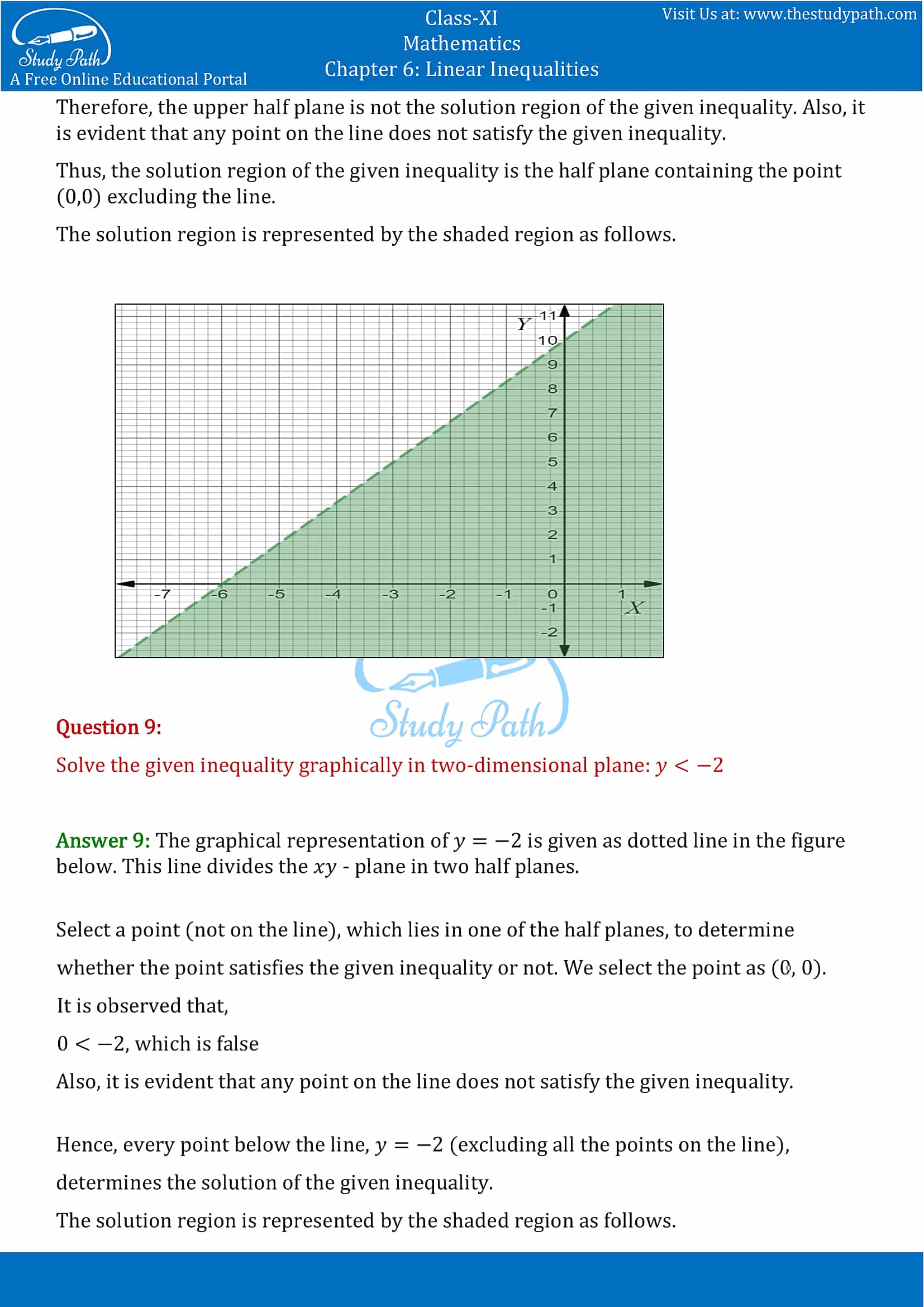 NCERT Solutions for Class 11 Maths chapter 6 Linear Inequalities Exercise 6.2 Part-7