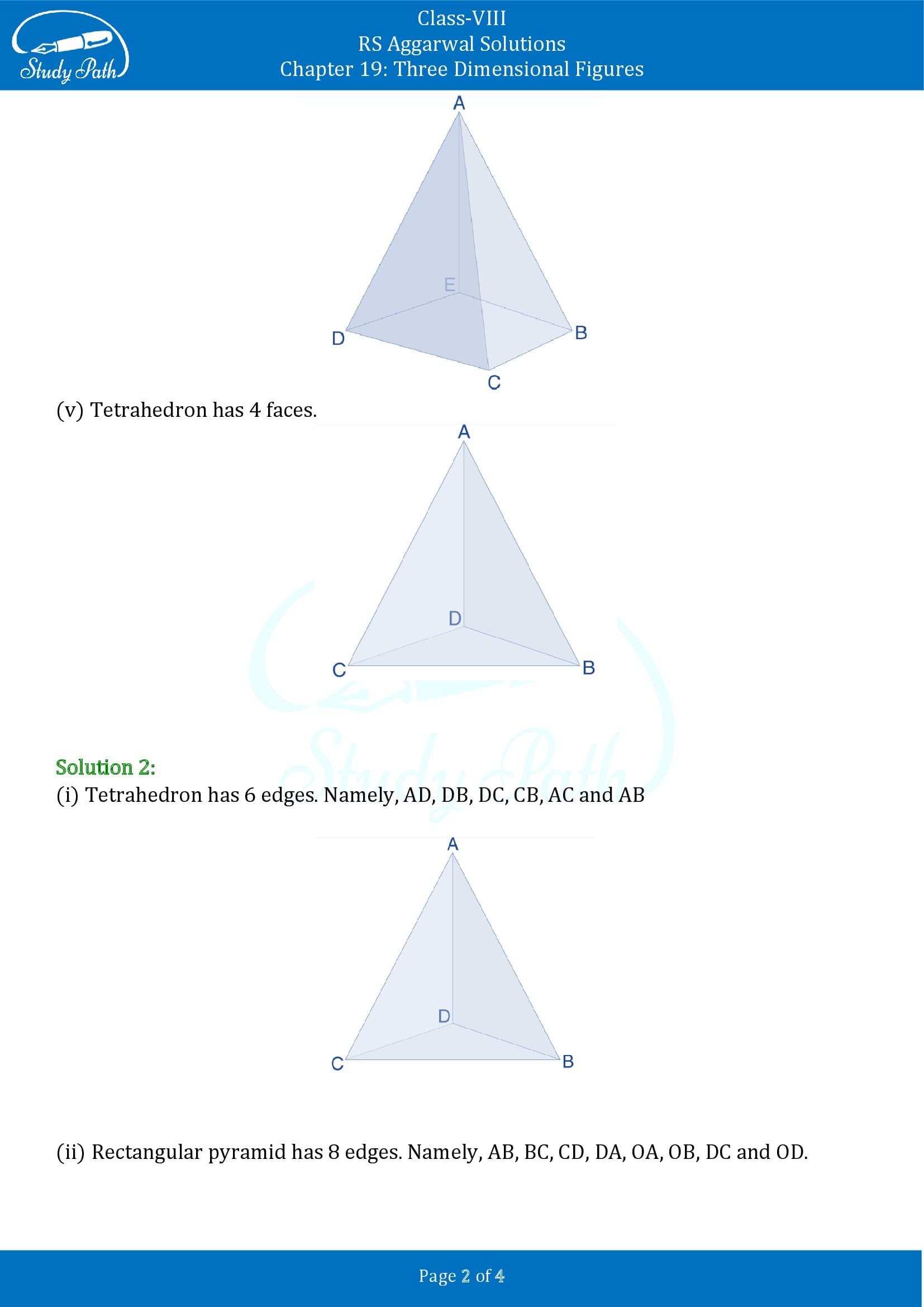 RS Aggarwal Solutions Class 8 Chapter 19 Three Dimensional Figures Exercise 19A 0002