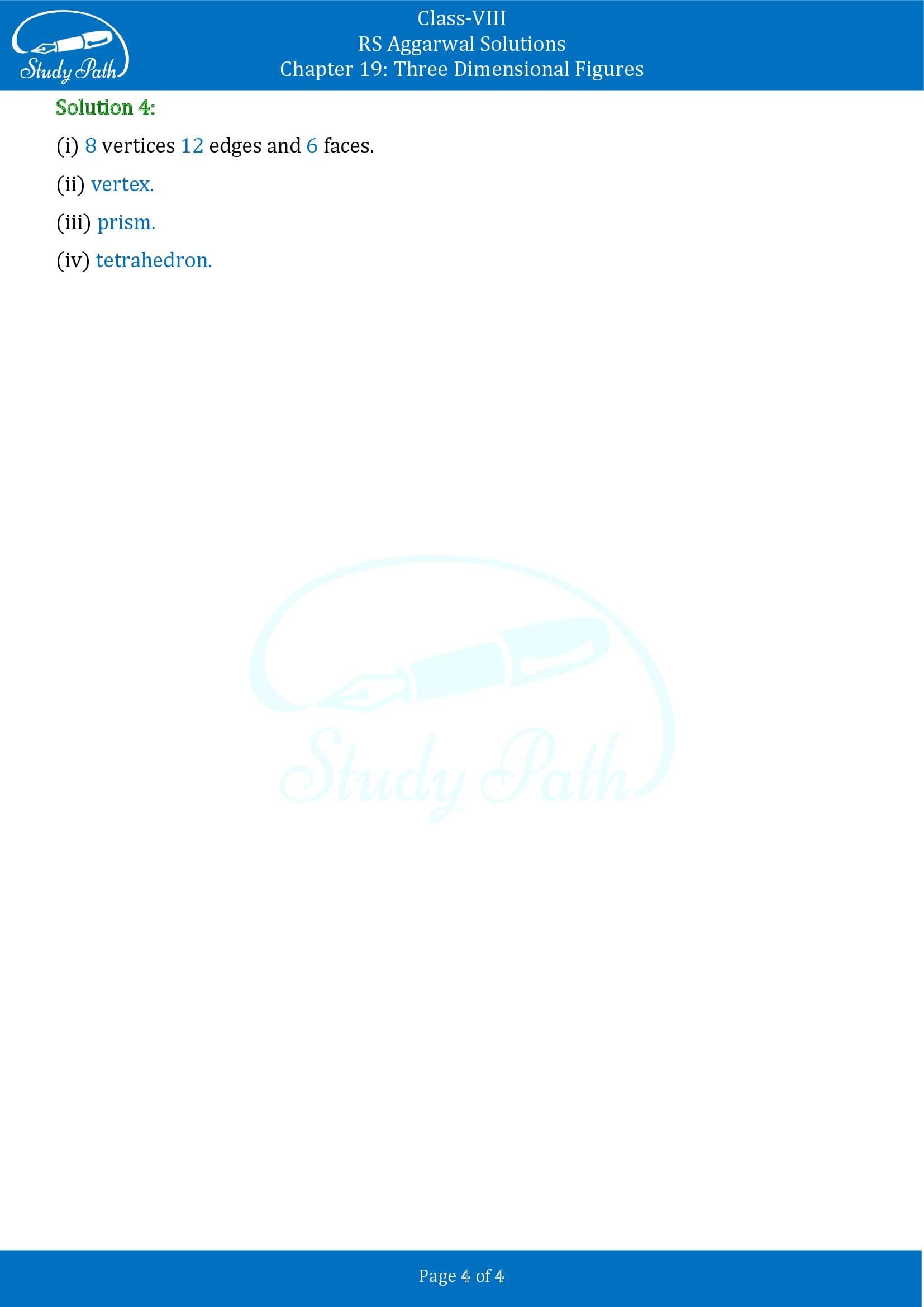 RS Aggarwal Solutions Class 8 Chapter 19 Three Dimensional Figures Exercise 19A 0004