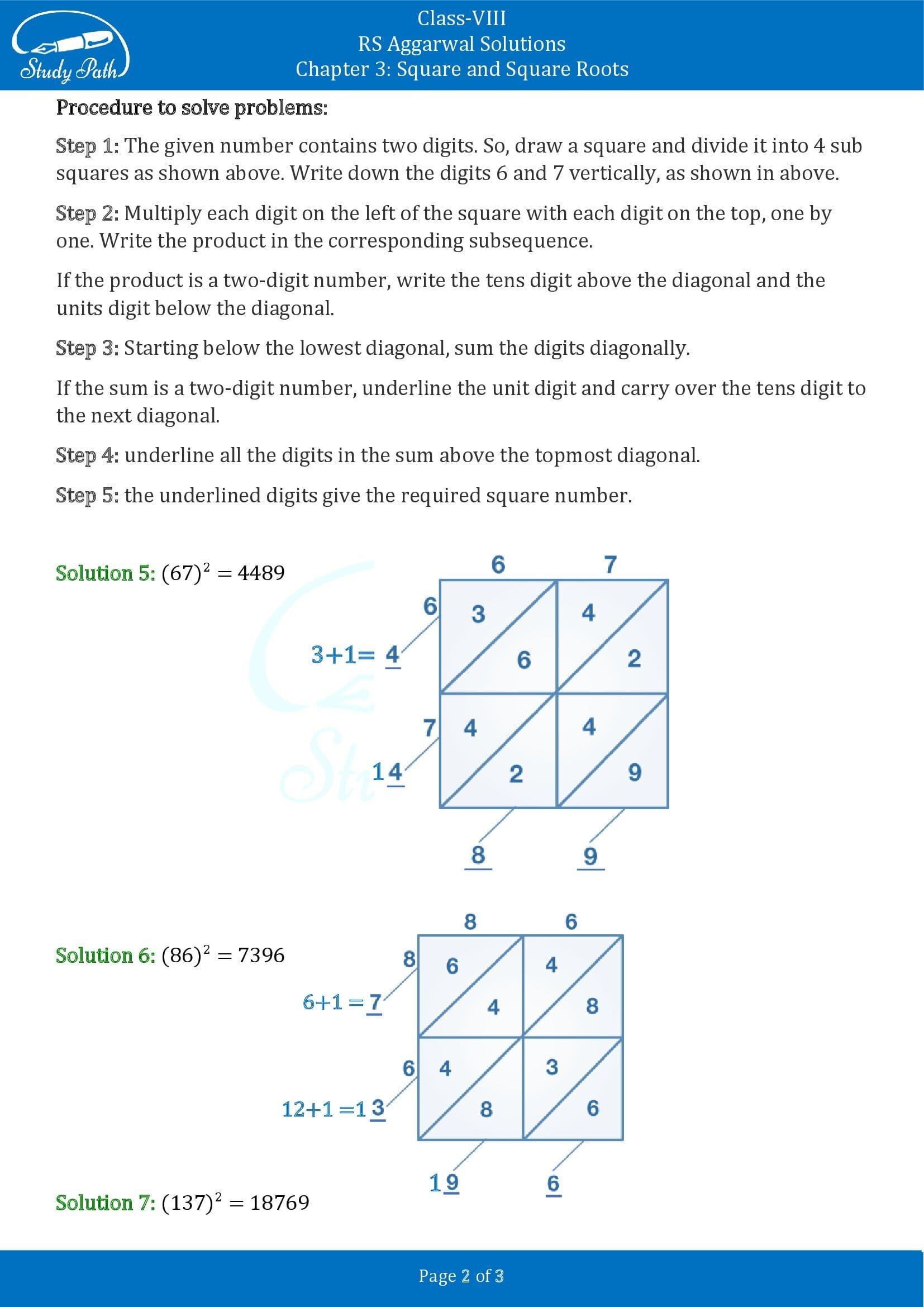 RS Aggarwal Solutions Class 8 Chapter 3 Square and Square Roots Exercise 3C 0002
