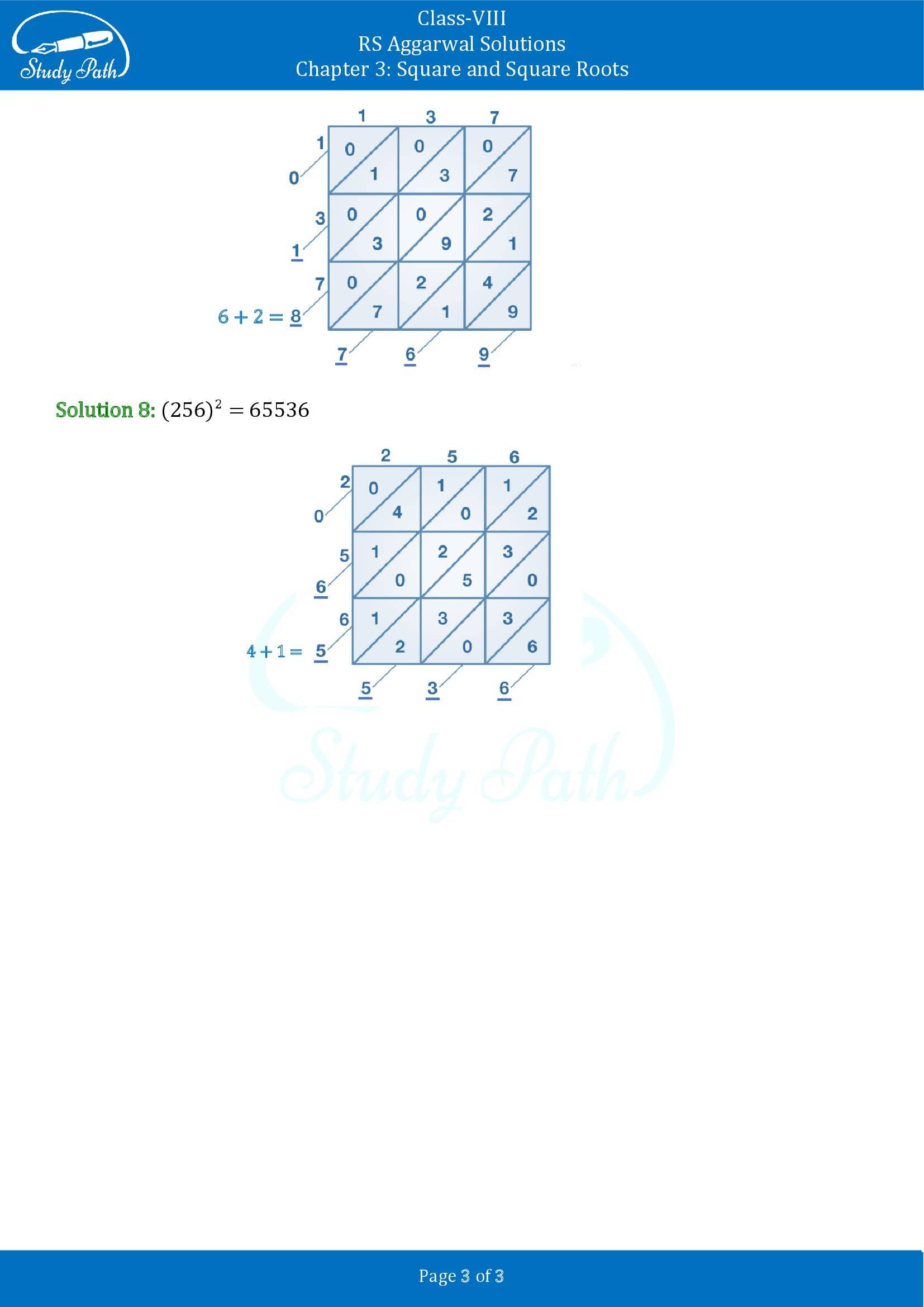 RS Aggarwal Solutions Class 8 Chapter 3 Square and Square Roots Exercise 3C 0003