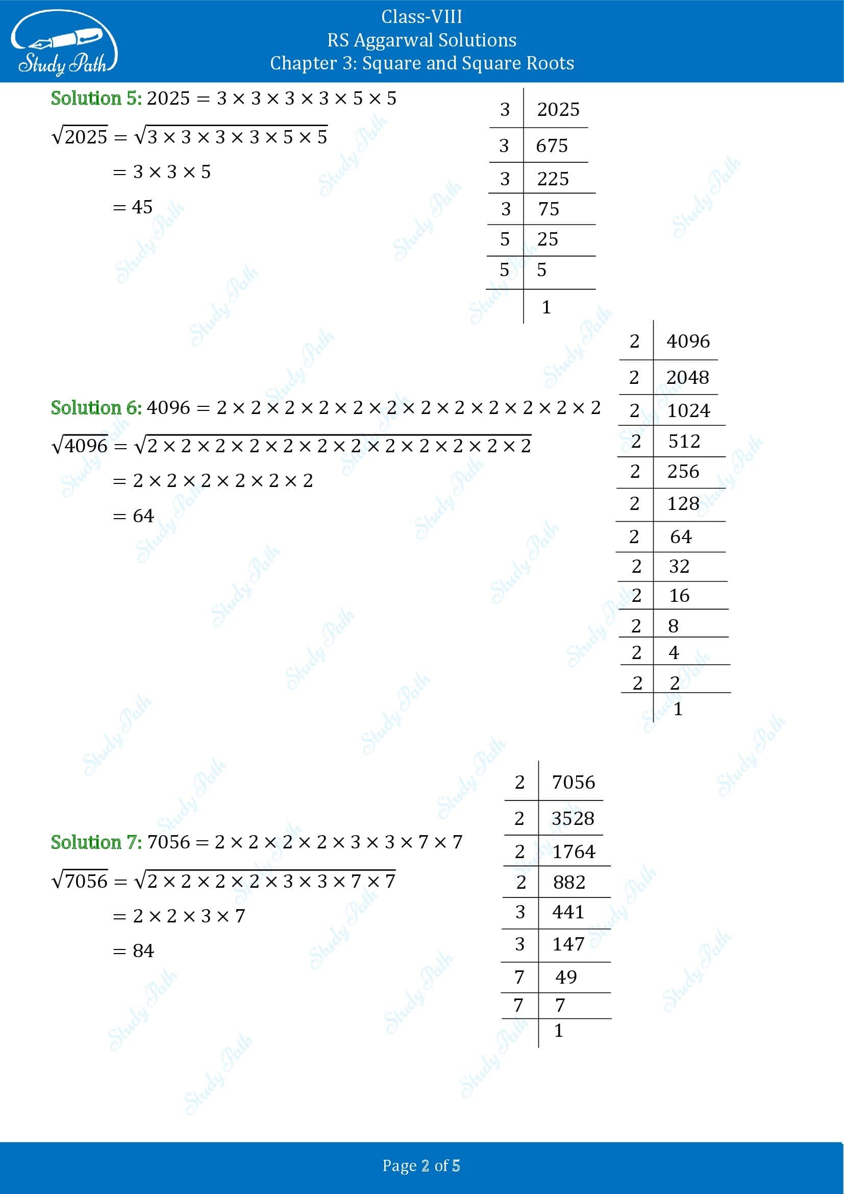 RS Aggarwal Solutions Class 8 Chapter 3 Square and Square Roots Exercise 3D 0002