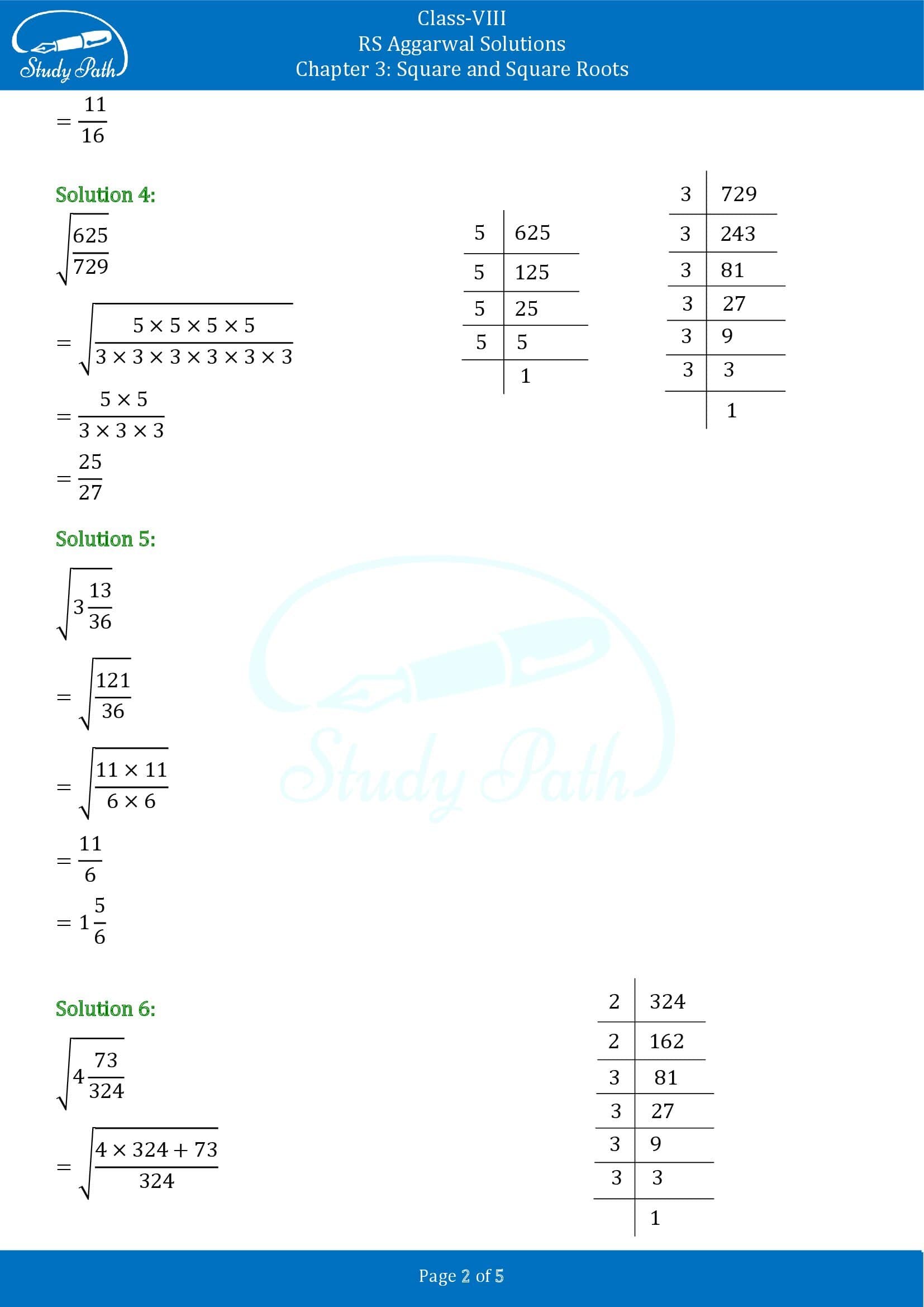 RS Aggarwal Solutions Class 8 Chapter 3 Square and Square Roots Exercise 3G 0002