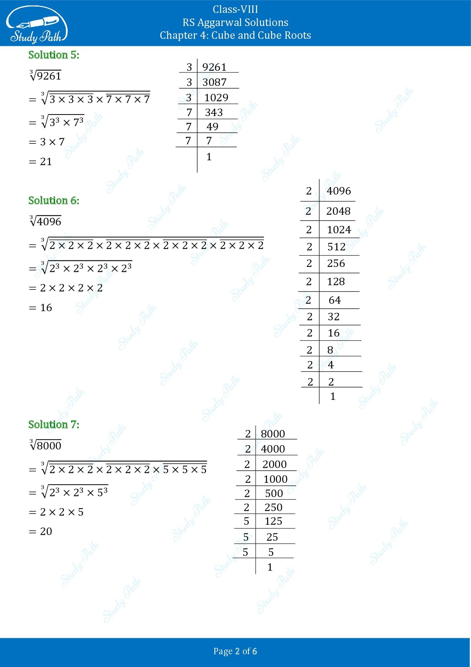 RS Aggarwal Solutions Class 8 Chapter 4 Cube and Cube Roots Exercise 4C 0002