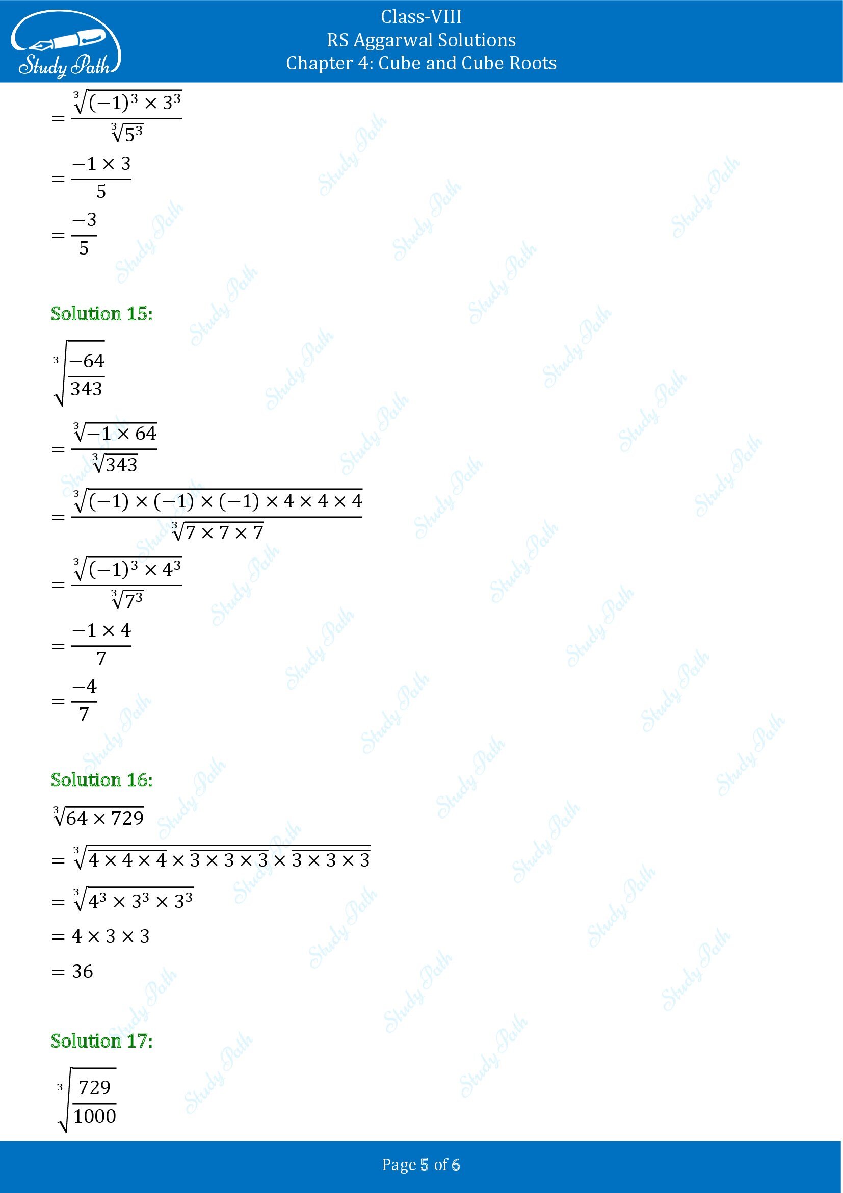 RS Aggarwal Solutions Class 8 Chapter 4 Cube and Cube Roots Exercise 4C 0005