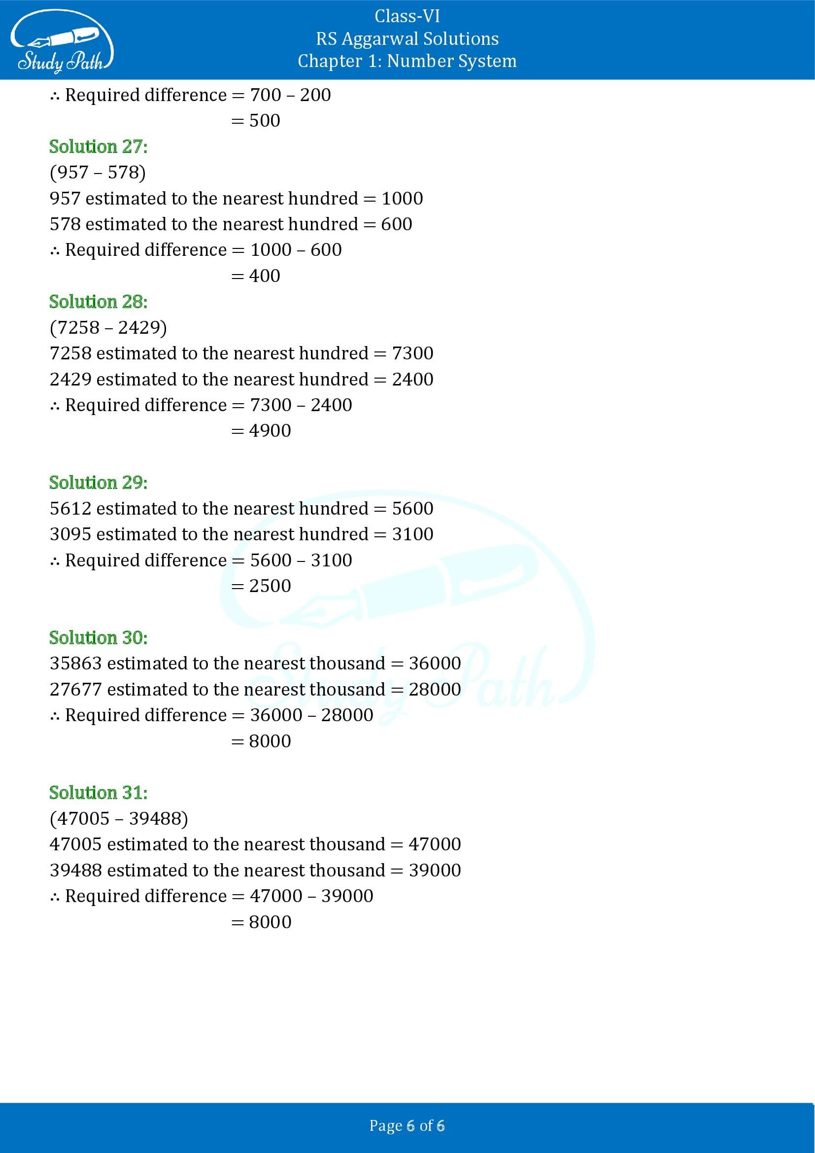 RS Aggarwal Solutions Class 6 Chapter 1 Number System Exercise 1D 0006