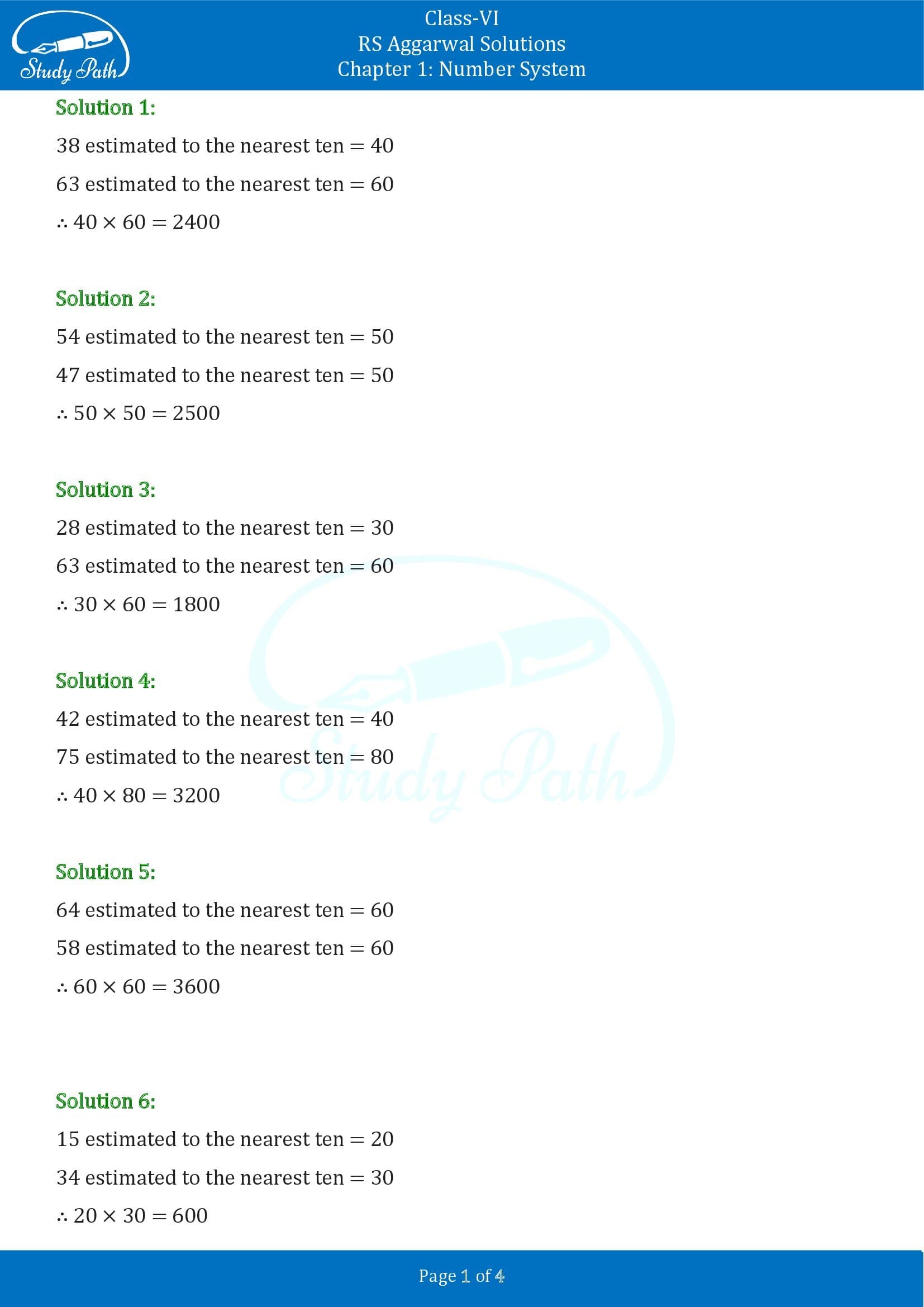 RS Aggarwal Solutions Class 6 Chapter 1 Number System Exercise 1E 001