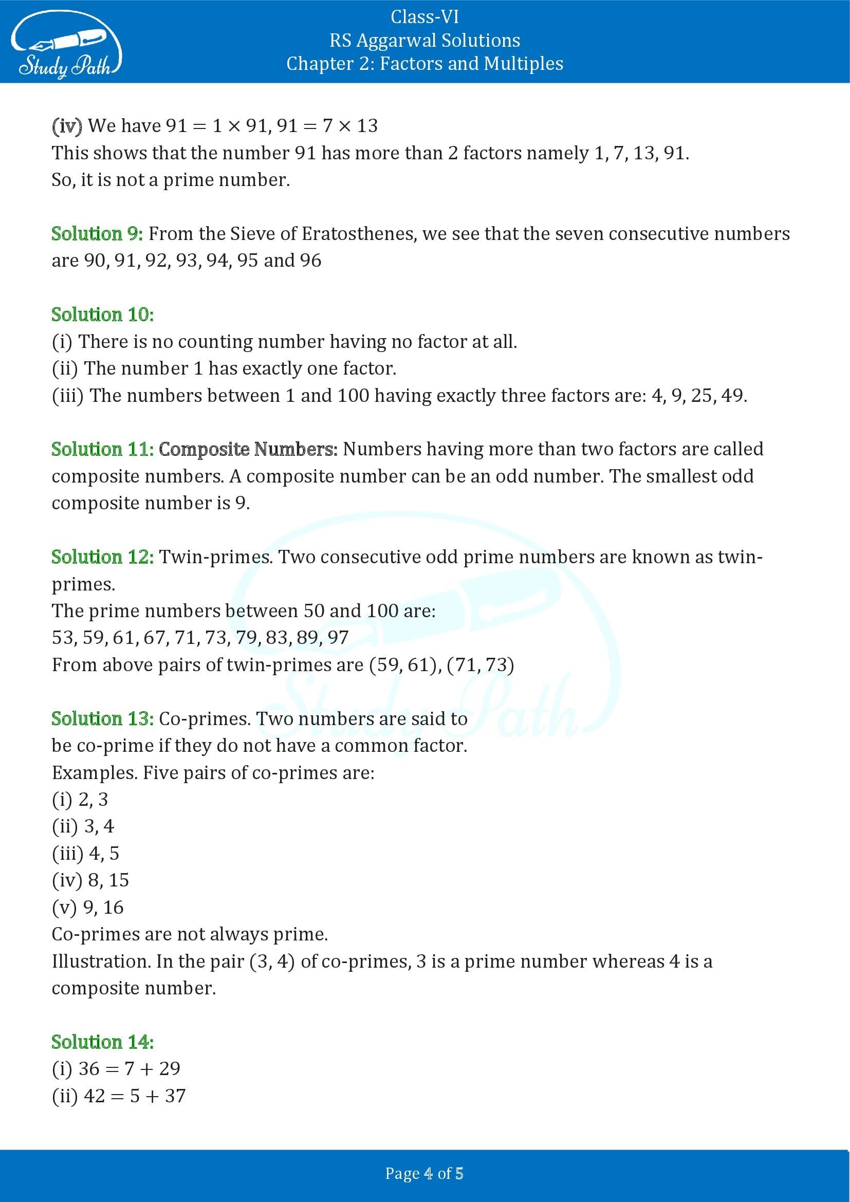 RS Aggarwal Solutions Class 6 Chapter 2 Factors and Multiples Exercise 2A 00004