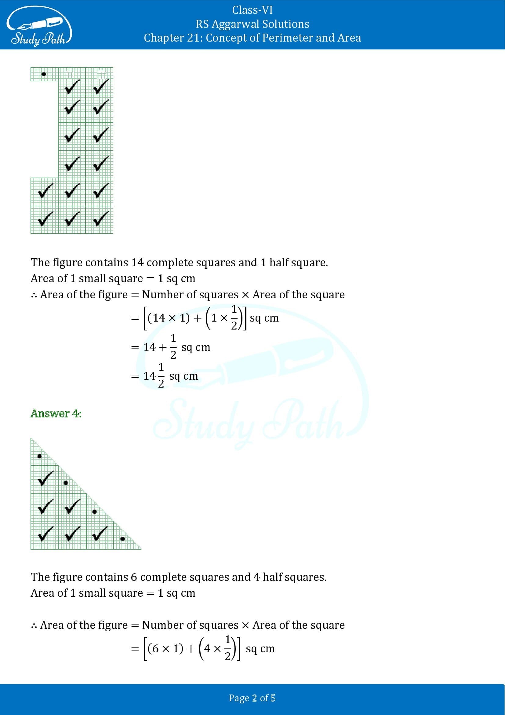 RS Aggarwal Solutions Class 6 Chapter 21 Concept of Perimeter and Area Exercise 21C 00002