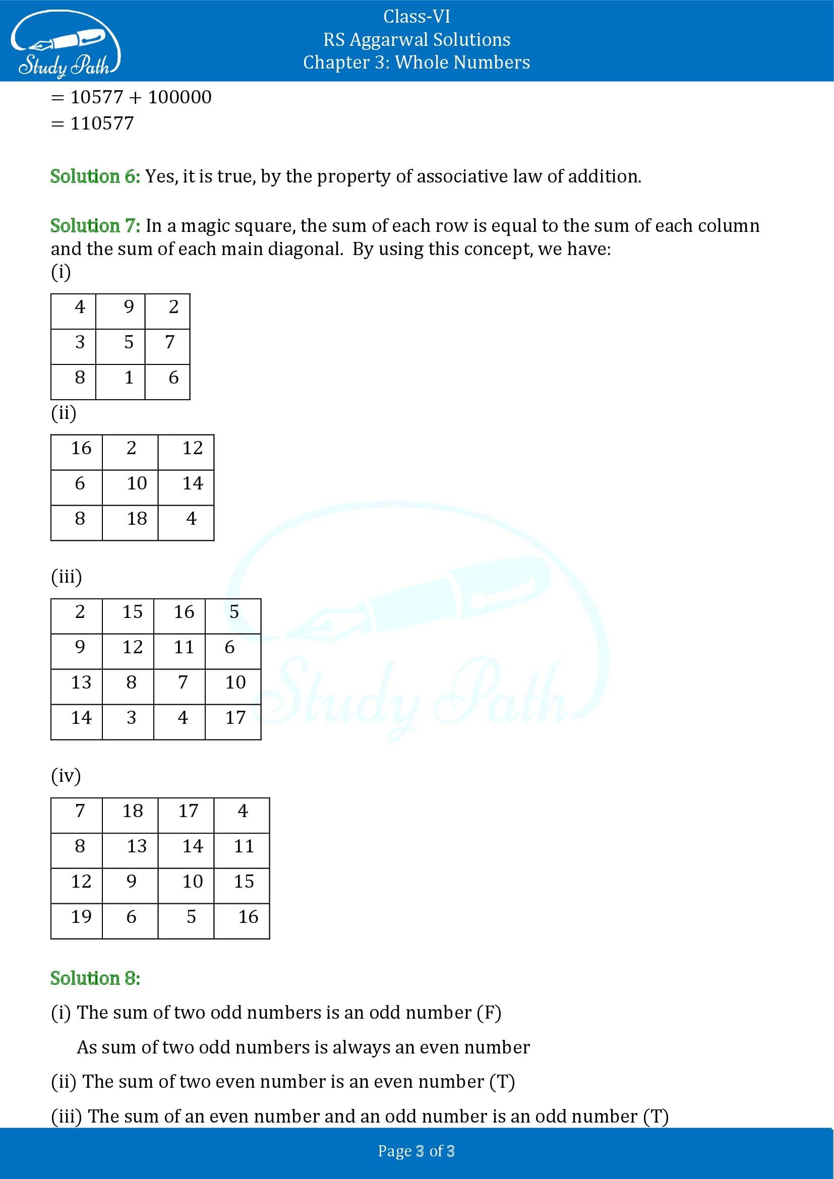 RS Aggarwal Solutions Class 6 Chapter 3 Whole Numbers Exercise 3B 00003