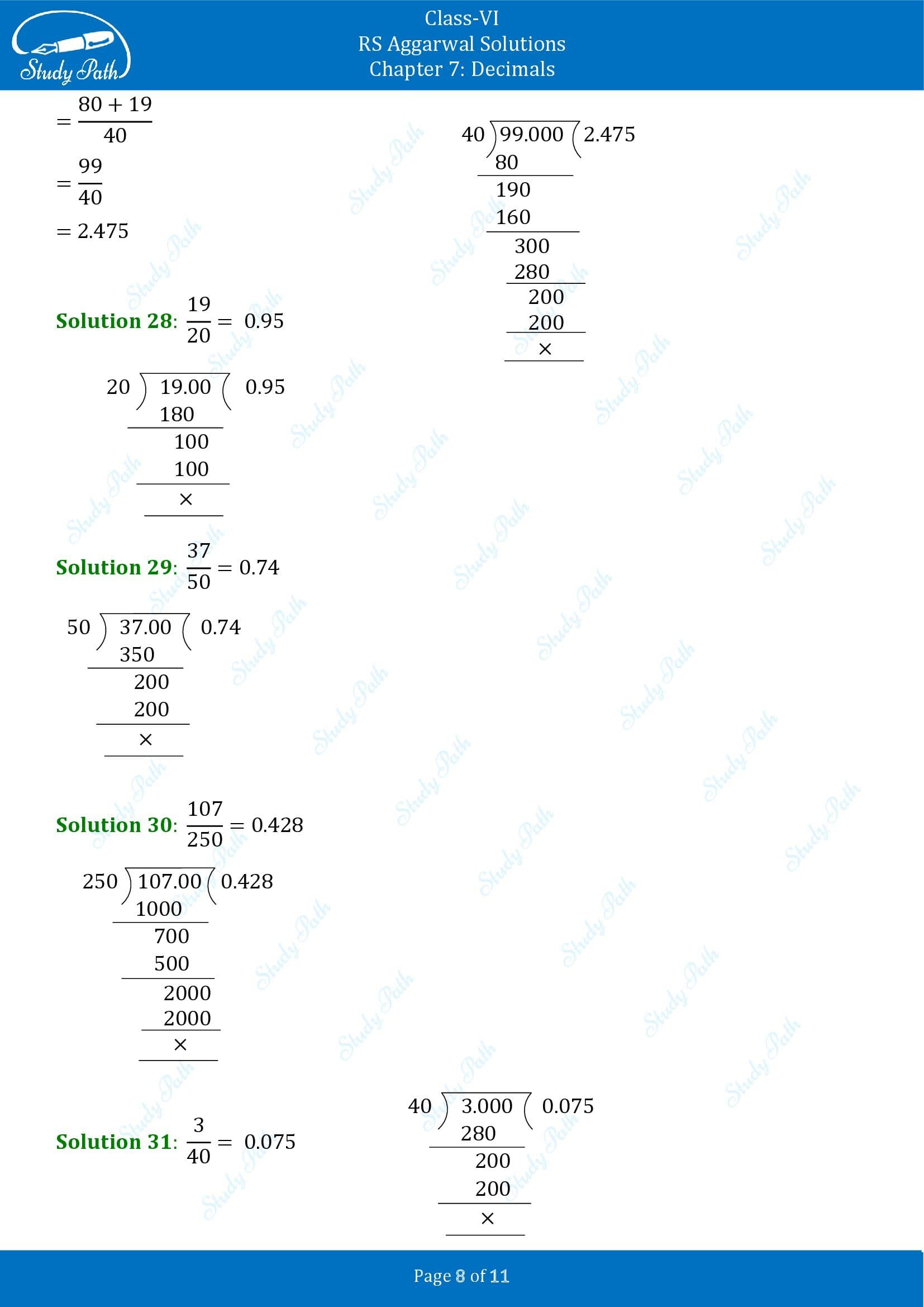 RS Aggarwal Solutions Class 6 Chapter 7 Decimals Exercise 7B 0008