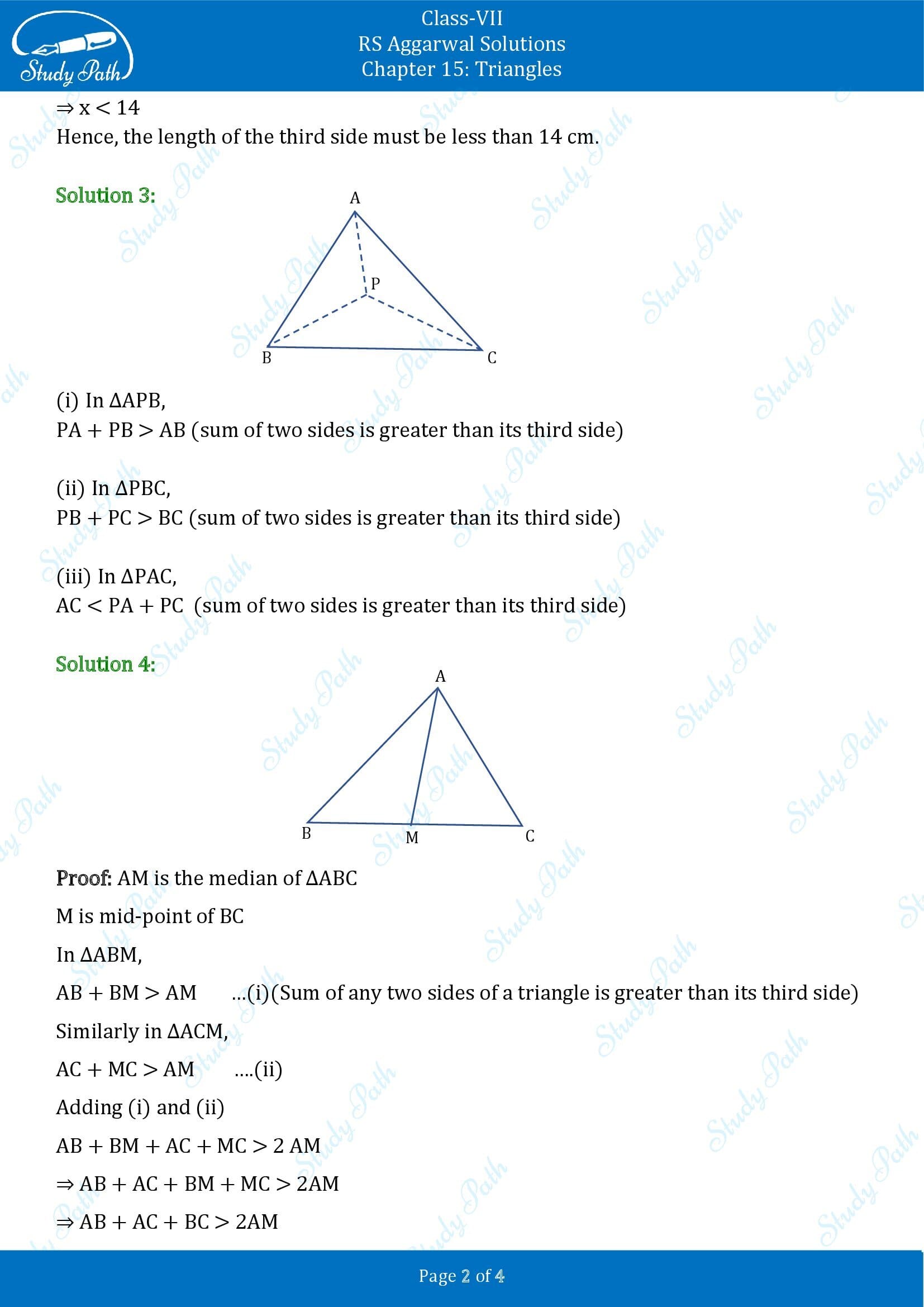 RS Aggarwal Solutions Class 7 Chapter 15 Triangles Exercise 15C 00002