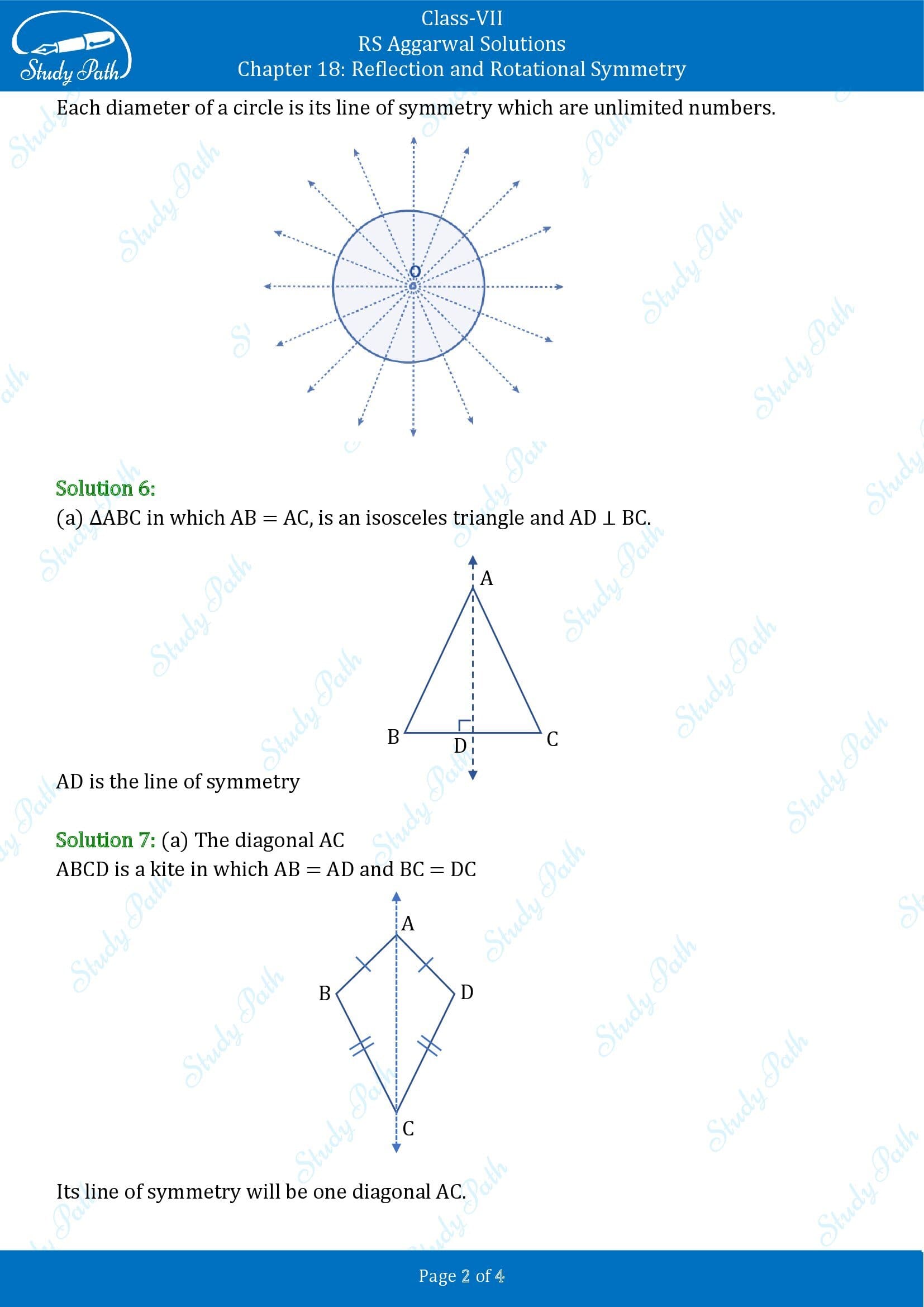 RS Aggarwal Solutions Class 7 Chapter 18 Reflection and Rotational Symmetry Exercise 18A 0002