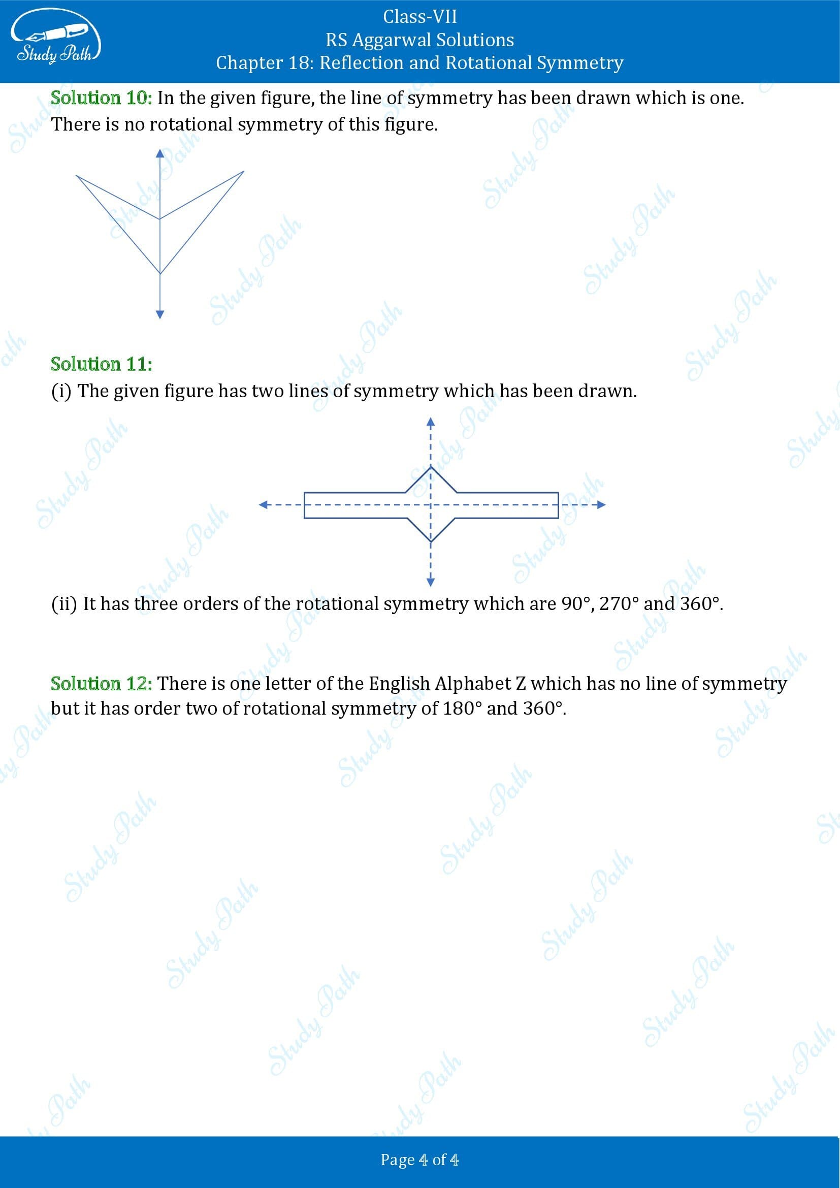 RS Aggarwal Solutions Class 7 Chapter 18 Reflection and Rotational Symmetry Exercise 18B 00004