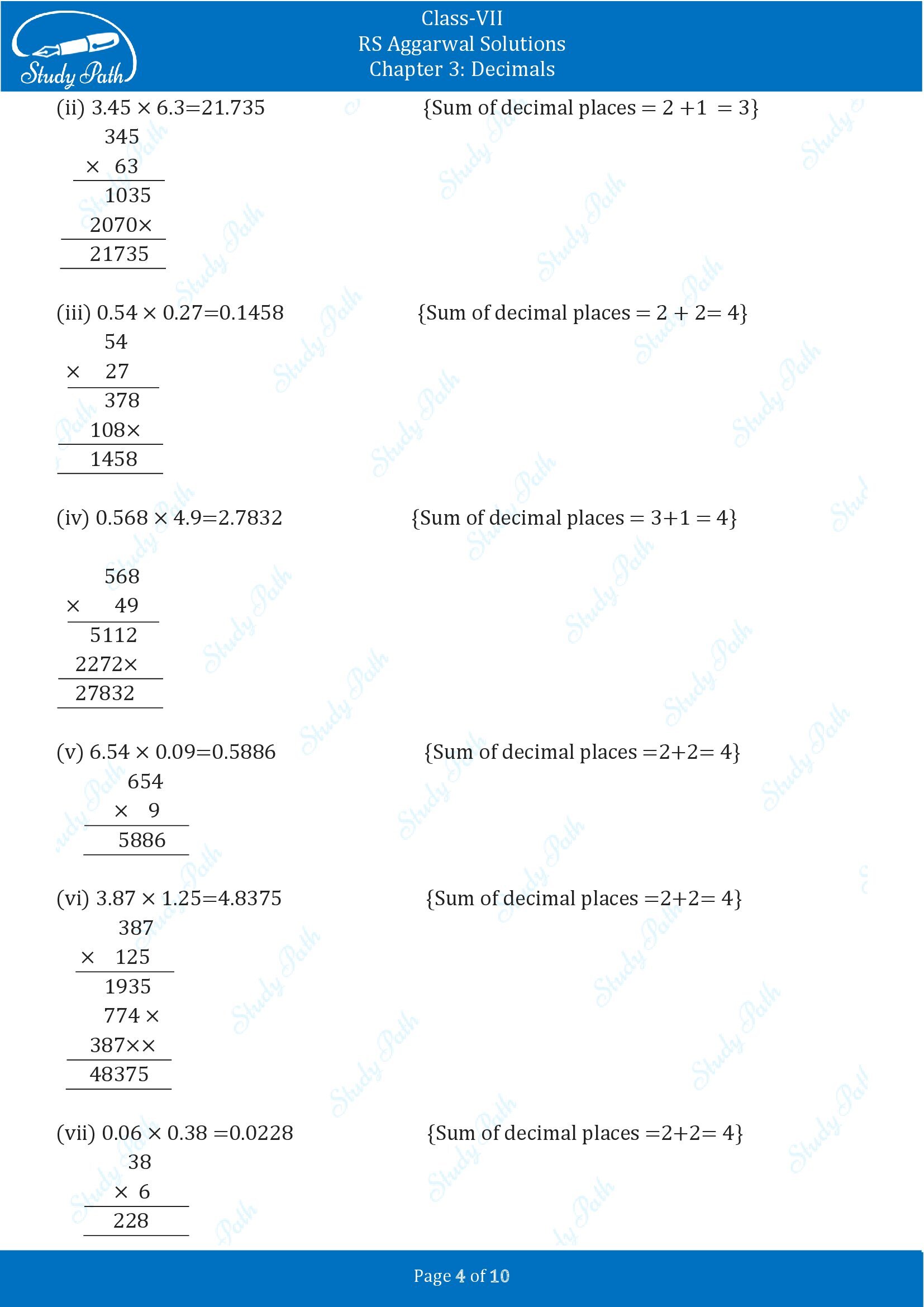 RS Aggarwal Solutions Class 7 Chapter 3 Decimals Exercise 3C 004