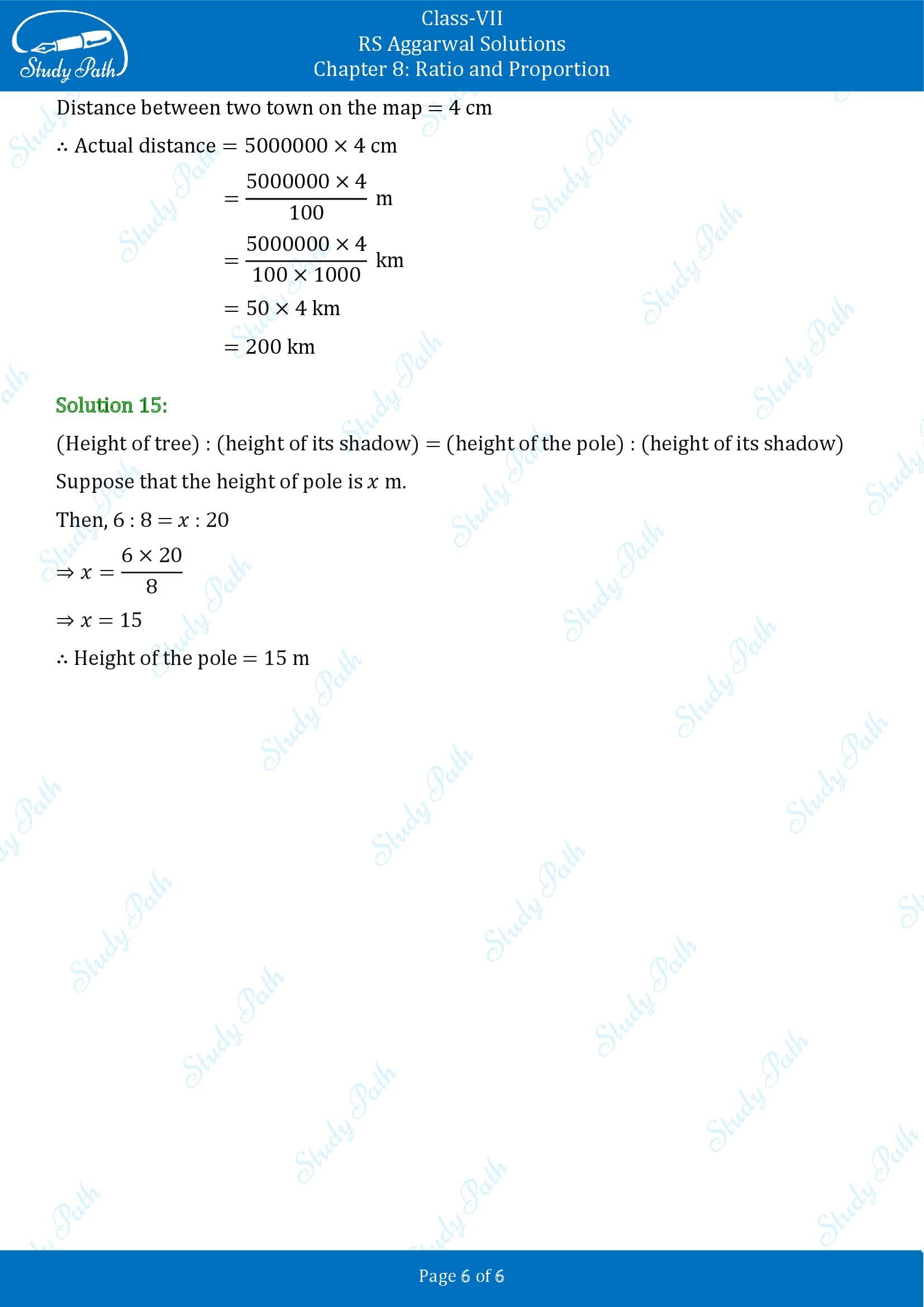 RS Aggarwal Solutions Class 7 Chapter 8 Ratio and Proportion Exercise 8B 00006