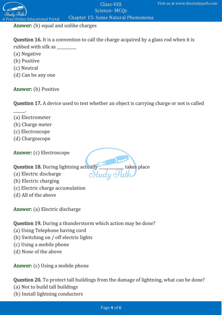 case study questions class 8 science some natural phenomena