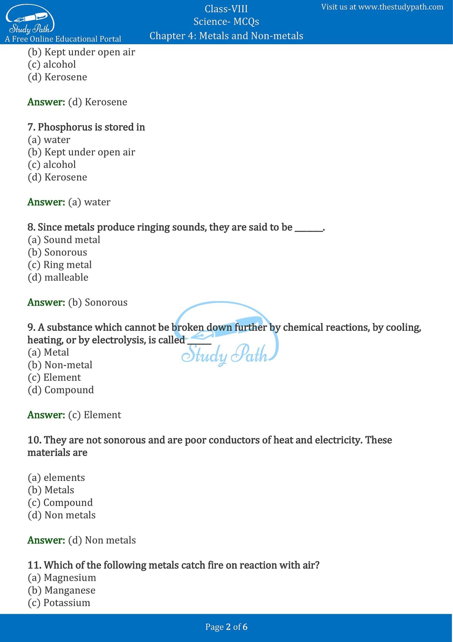 class-8-science-chapter-4-materials-metals-and-non-metals-mcq-with-answers