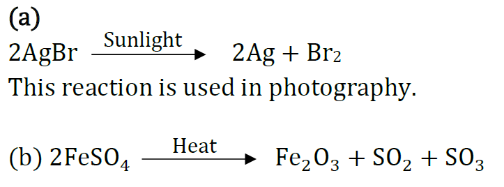 Class 10 Chapter 1 Chemical Reactions And Equations Extra Question 39 ii