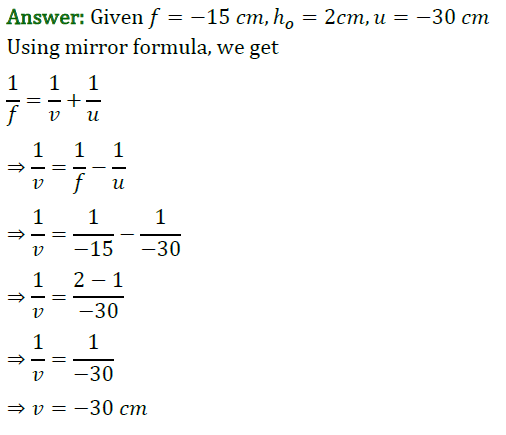 Class 10 Chapter 10 Light Reflection and Refraction Extra Question 42 i