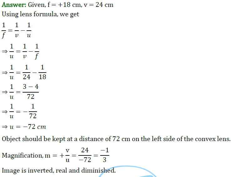 Class 10 Chapter 10 Light Reflection and Refraction Extra Question 47