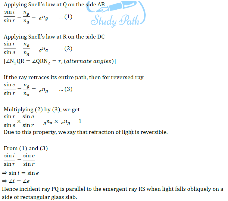 Class 10 Chapter 10 Light Reflection and Refraction Extra Question 50 ii