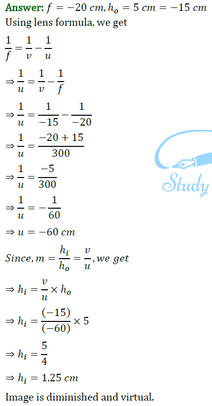 Class 10 Chapter 10 Light Reflection and Refraction Extra Question 51