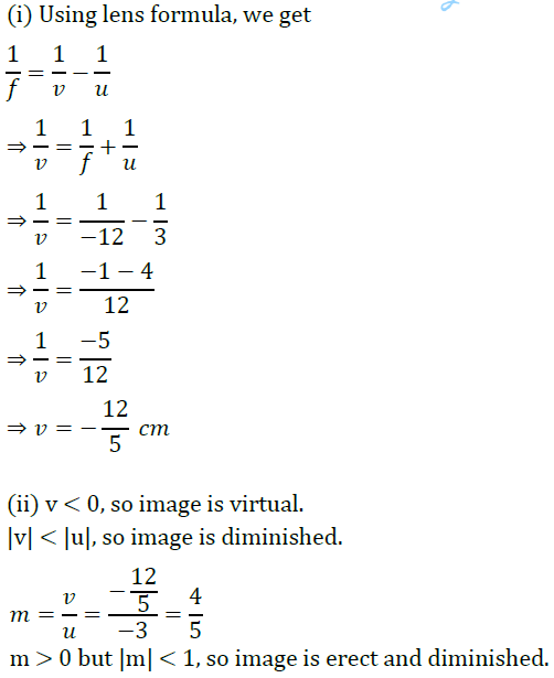 Class 10 Chapter 10 Light Reflection and Refraction Extra Question 57 ii