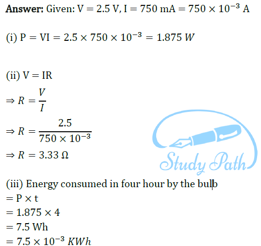 Class 10 Chapter 12 Electricity Extra Questions 25