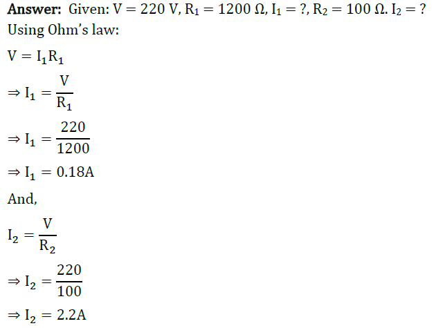 Class 10 Chapter 12 Electricity Extra Questions 8