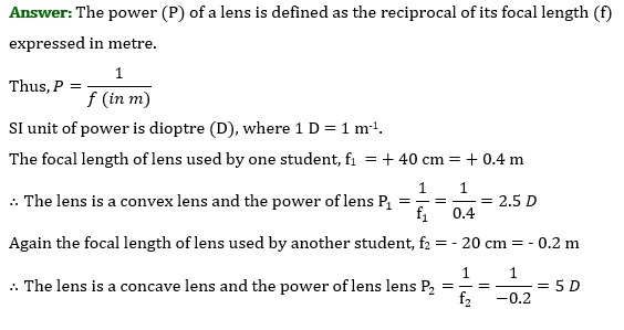 Class 10 Science Chapter 10 Light Reflection and Refraction Important Question 26