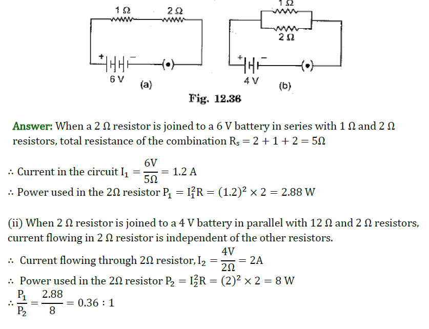 Class 10 Science Chapter 12 Electricity Important Question 13