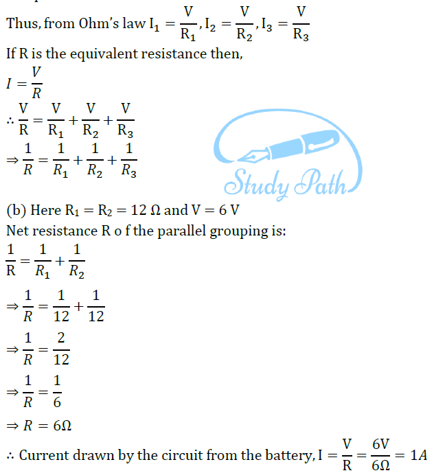 Class 10 Science Chapter 12 Electricity Important Question 19 ii