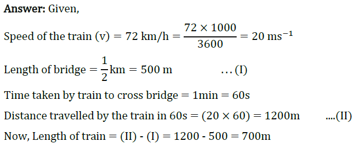 Extra Questions for Class 9 Science Chapter 8 Motion 6