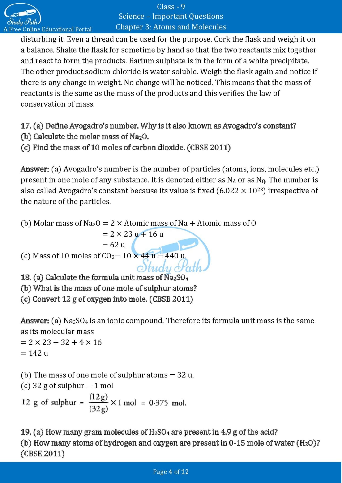 Atomic structure questions and answers picture