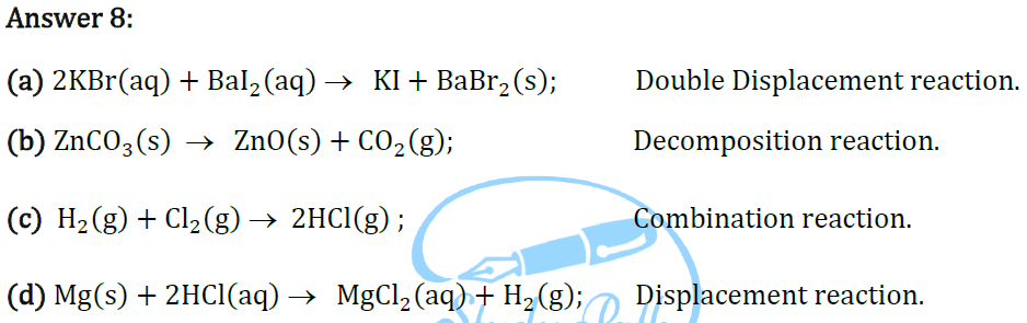 NCERT Solutions for Class 10 Science Chapter 1 Chemical Reactions and Equations image 11