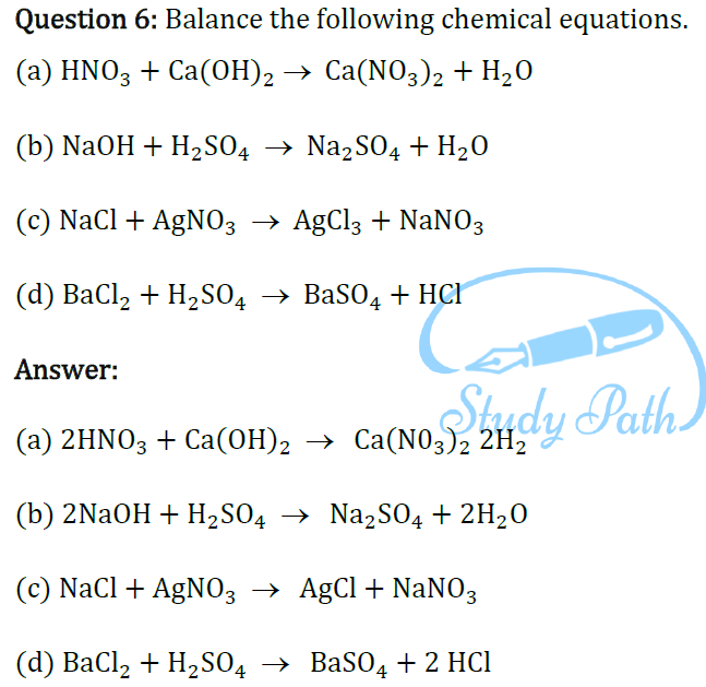 NCERT Solutions for Class 10 Science Chapter 1 Chemical Reactions and Equations image 9