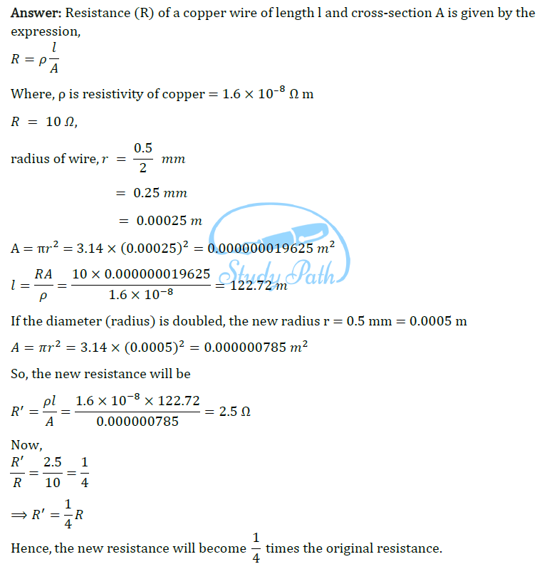 NCERT Solutions for Class 10 Science Chapter 12 Electricity image 27