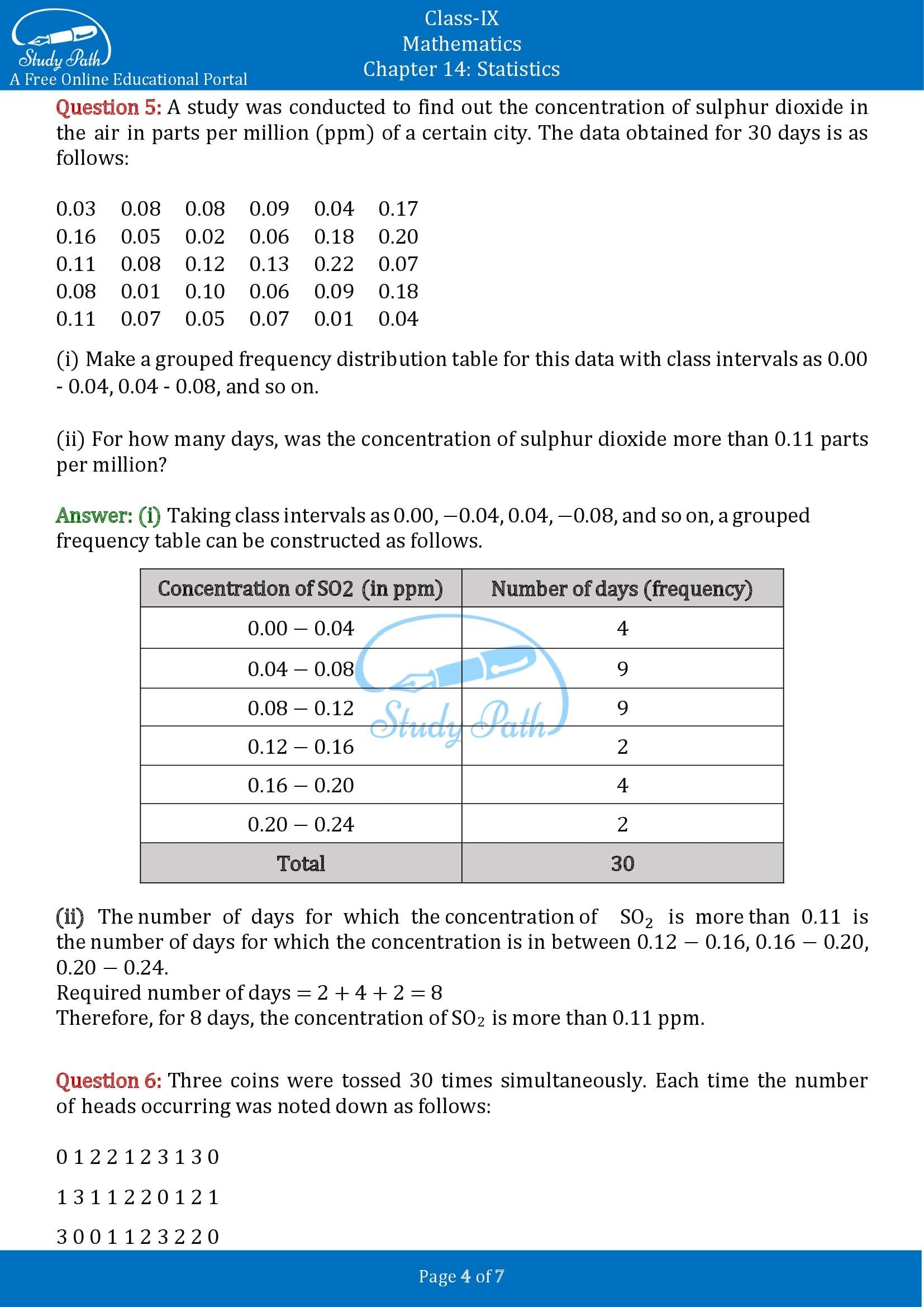 NCERT Solutions for Class 9 Maths Chapter 14 Statistics Exercise 14.2 00004