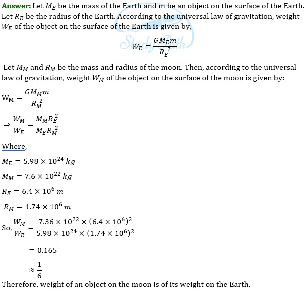 NCERT Solutions for Class 9 Science Chapter 10 Gravitation part 3