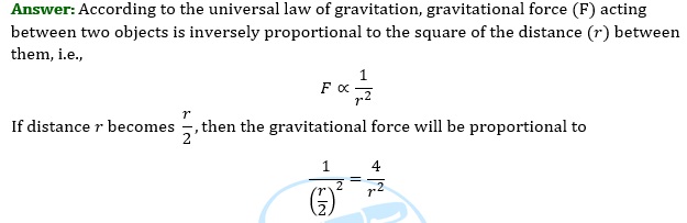 NCERT Solutions for Class 9 Science Chapter 10 Gravitation part 4