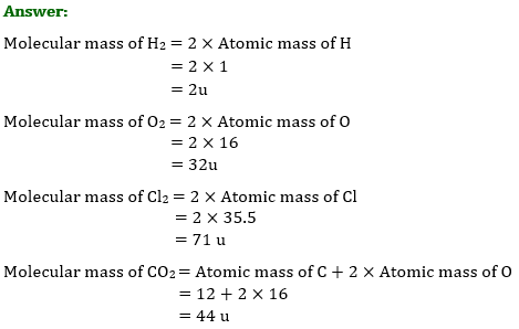 NCERT Solutions for Class 9 Science Chapter 3 Atoms and Molecules part 1