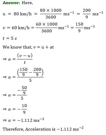 NCERT Solutions for Class 9 Science Chapter 8 Motion part 3