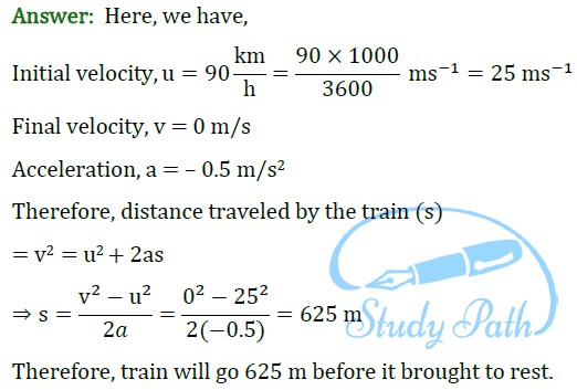 NCERT Solutions for Class 9 Science Chapter 8 Motion part 7