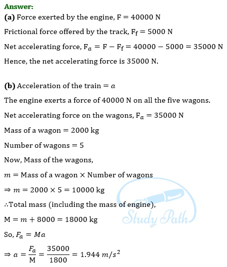 NCERT Solutions for Class 9 Science Chapter 9 Force and Laws of Motion part 4